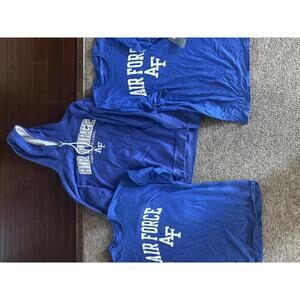 Air Force Blue Hoodies and T-Shirts Set